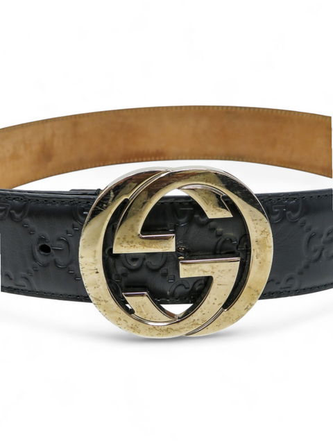 Correa "Interlocking G Logo Leather Belt"