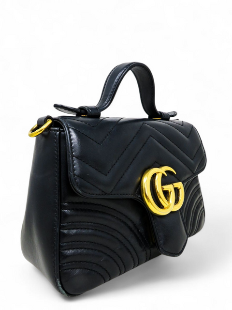 Bolso "Mini GG Marmont Top Handle Shoulder Bag"