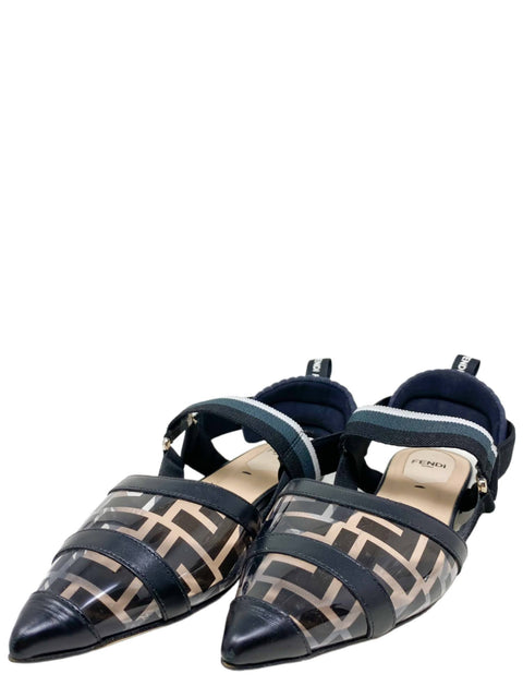 Sandalias "Colibri Zucca FF Logo Slingback Flats"