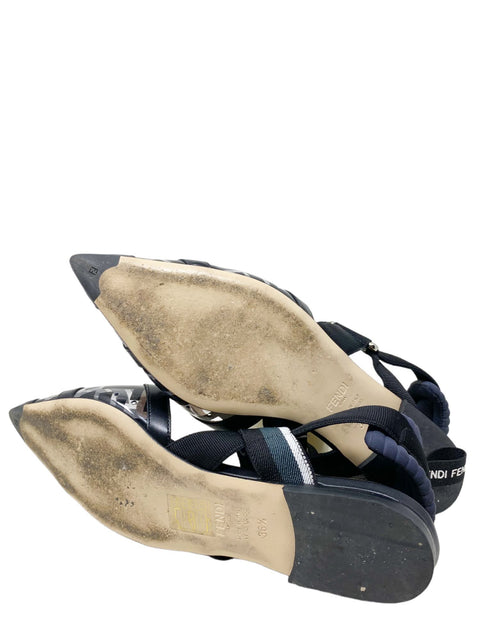 Sandalias "Colibri Zucca FF Logo Slingback Flats"