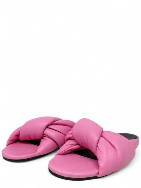 Sandalias "Leather Braided Accents Slides"