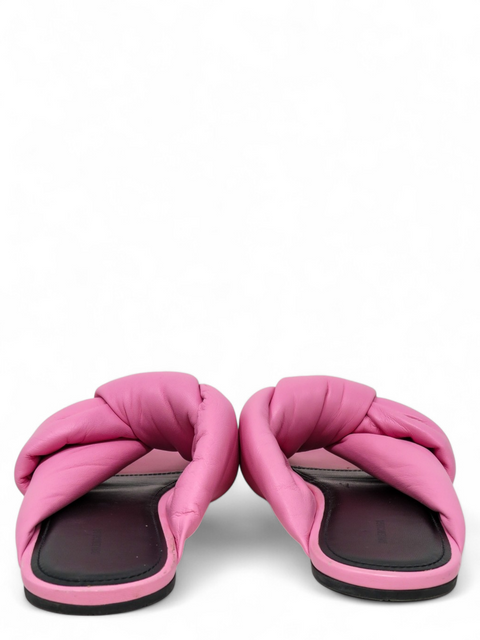 Sandalias "Leather Braided Accents Slides"