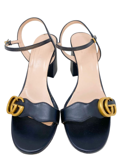 Sandalias "Leather Mid Heel Sandals"