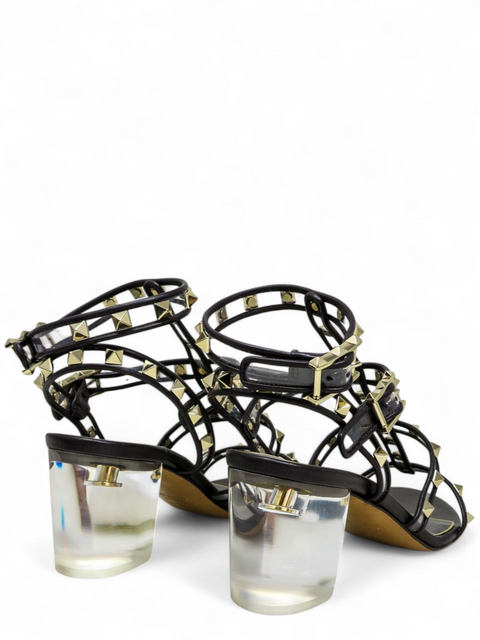 Sandalias "Rockstud Transparent"