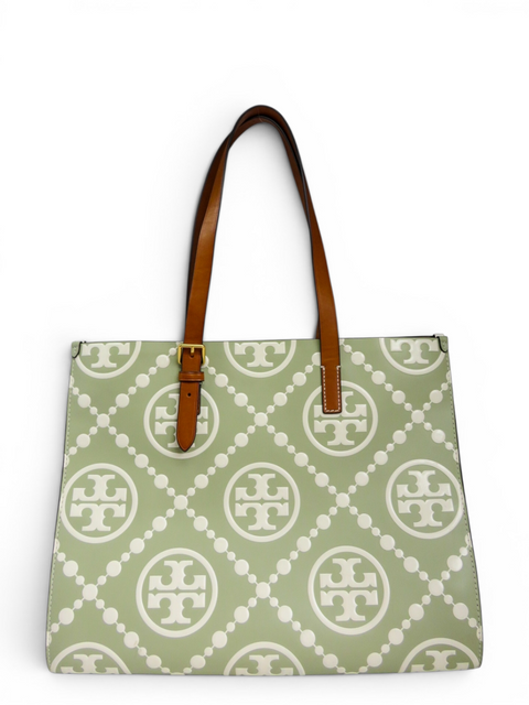 Bolso "T Monogram Contrast Embossed Tote"