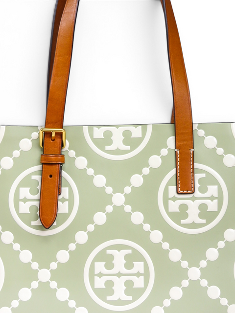 Bolso "T Monogram Contrast Embossed Tote"