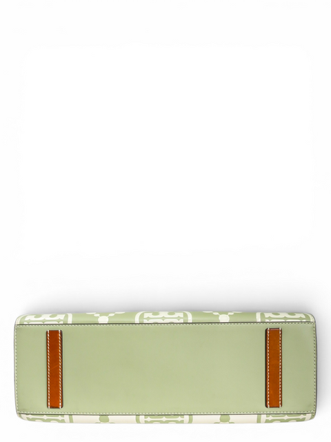Bolso "T Monogram Contrast Embossed Tote"