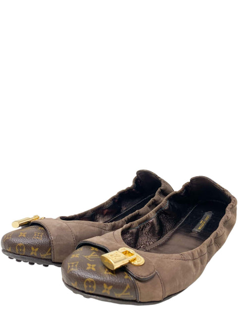 Baletas "Coated Canvas Mesh Accents Ballet Flats"