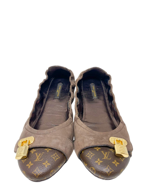 Baletas "Coated Canvas Mesh Accents Ballet Flats"