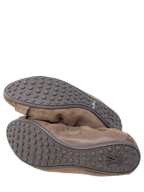 Baletas "Coated Canvas Mesh Accents Ballet Flats"