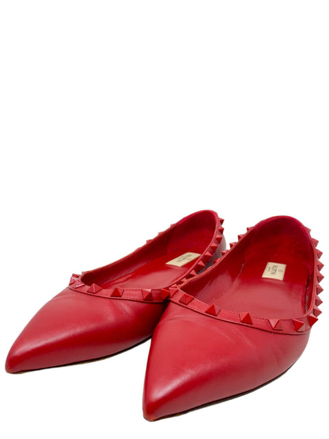 Baletas "Rockstud Accents Leather Ballet Flats"