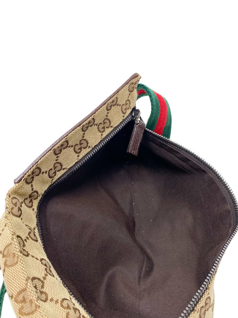 Riñonera "GG Canvas Double Pocket Belt Bag"