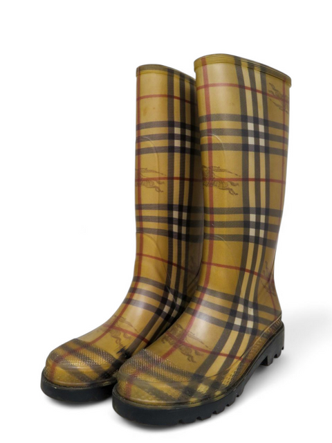 Botas “Haymarket Check Pattern Rubber Rain Boots”