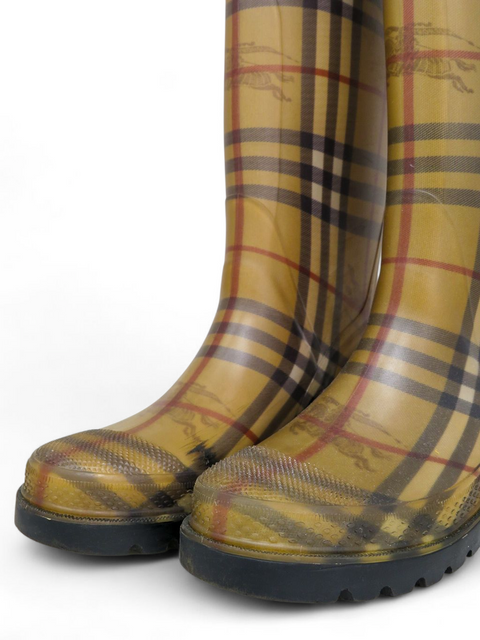 Botas “Haymarket Check Pattern Rubber Rain Boots”