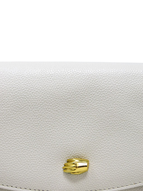 Bolso "Cannoli S Cream Leather Bag"