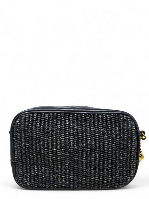 Bolso "Black Raffia Lou Camera Bag"