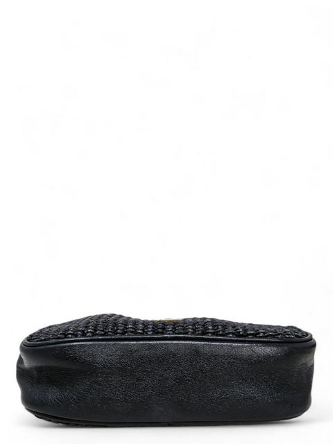 Bolso "Black Raffia Lou Camera Bag"