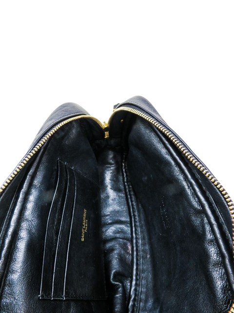 Bolso "Black Raffia Lou Camera Bag"