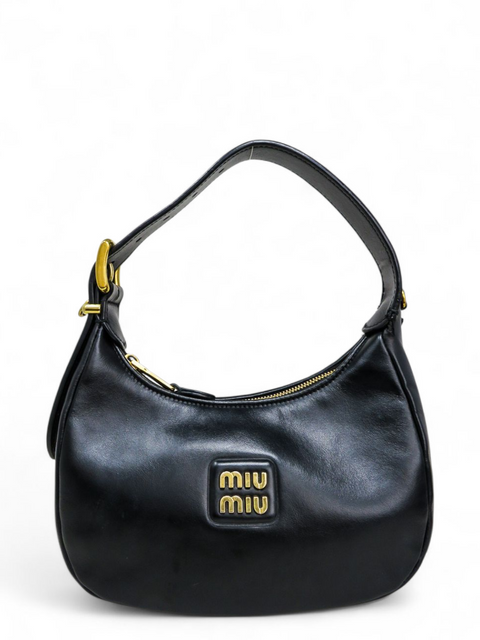 Bolso "Leather Hobo Negro"