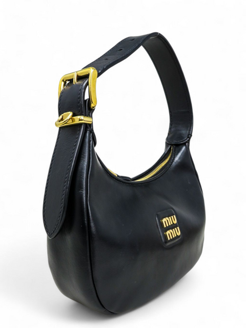 Bolso "Leather Hobo Negro"