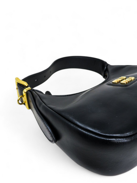 Bolso "Leather Hobo Negro"