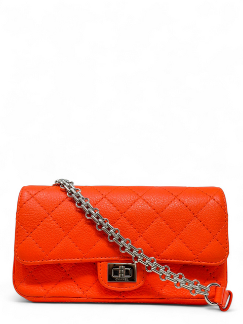 Riñonera "Goatskin Quilted 2.55 Reissue Flap Belt Bag Fluorescent"