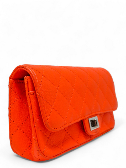 Riñonera "Goatskin Quilted 2.55 Reissue Flap Belt Bag Fluorescent"