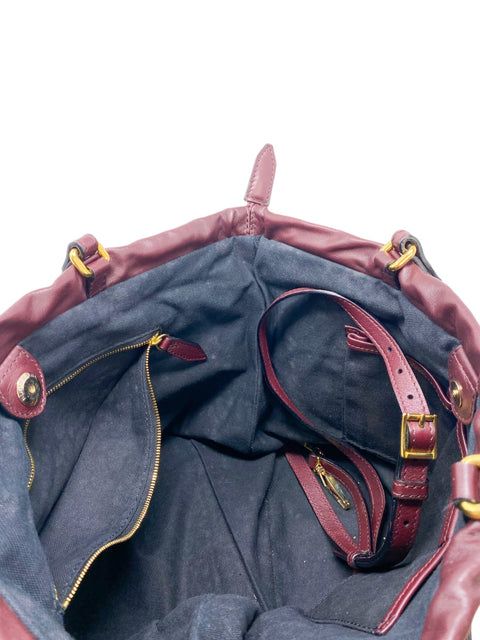 Bolso "Leather Big Crush Handle Bag"
