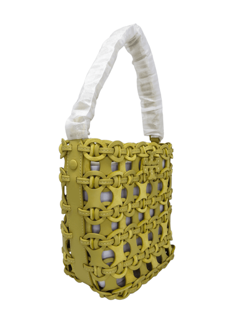 Bolso "Mcgraw Small Woven Leather Bucket Bag In Beeswax"