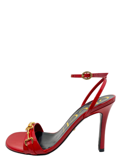 Sandalias "Horsebit Accent Patent Leather Sandals"