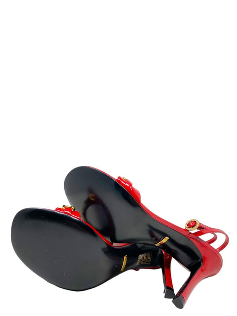 Sandalias "Horsebit Accent Patent Leather Sandals"