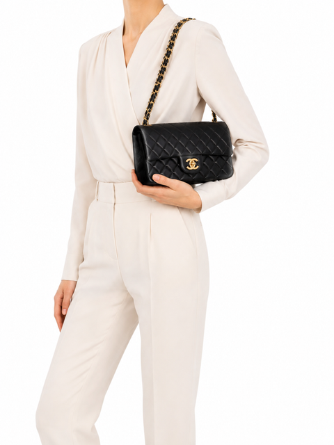 Bolso "Lambskin Quilted Small Double Flap"