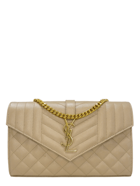 Bolso "Envelope Small In Quilted Grain De Poudre Embossed Leather"