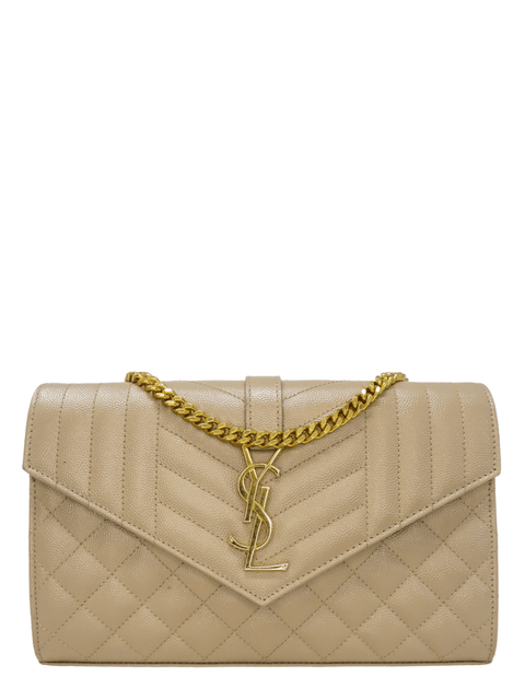 Bolso "Envelope Small In Quilted Grain De Poudre Embossed Leather"