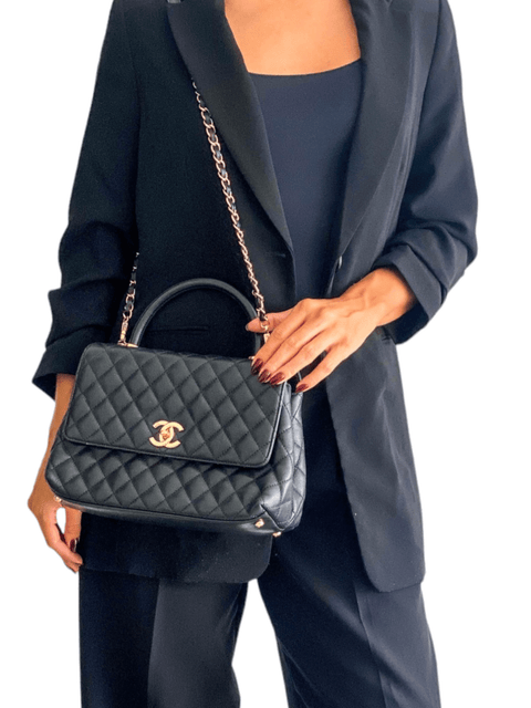 Bolso "Caviar Quilted Small Coco Handle Flap"