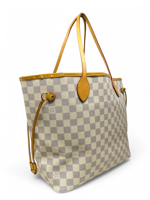 Bolso "Damier Azur Neverfull MM with Pouch"