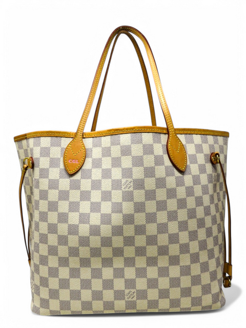 Bolso "Damier Azur Neverfull MM with Pouch"