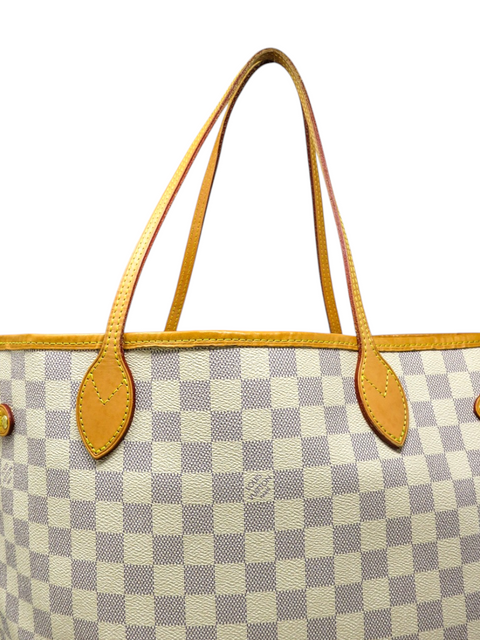 Bolso "Damier Azur Neverfull MM with Pouch"