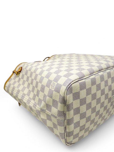 Bolso "Damier Azur Neverfull MM with Pouch"