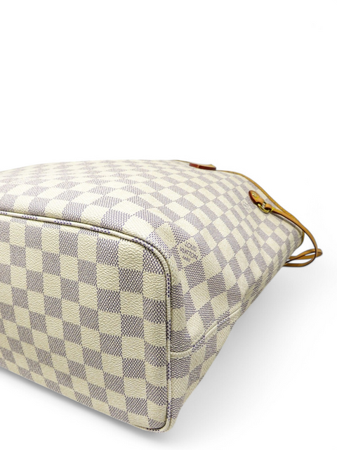 Bolso "Damier Azur Neverfull MM with Pouch"