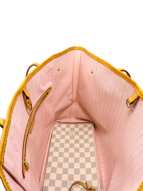 Bolso "Damier Azur Neverfull MM with Pouch"