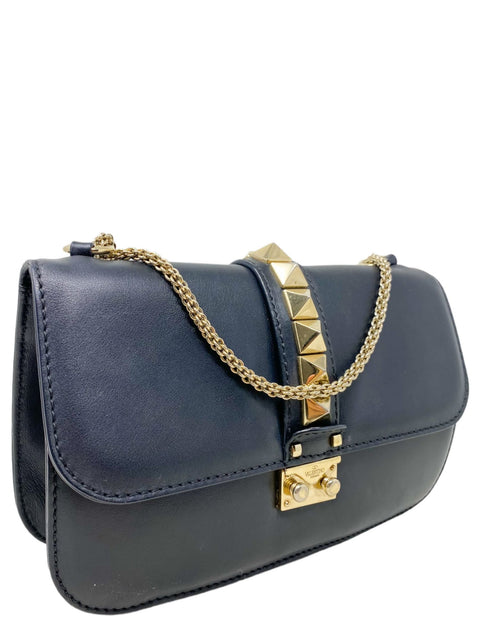 Bolso "Leather Glam Lock Shoulder Bag"