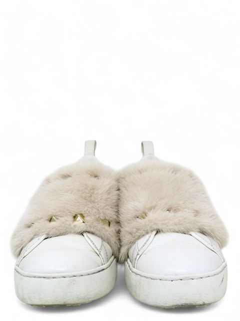 Tenis "Rockstud Accents with Mink Trim"