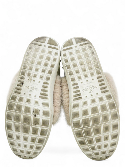 Tenis "Rockstud Accents with Mink Trim"