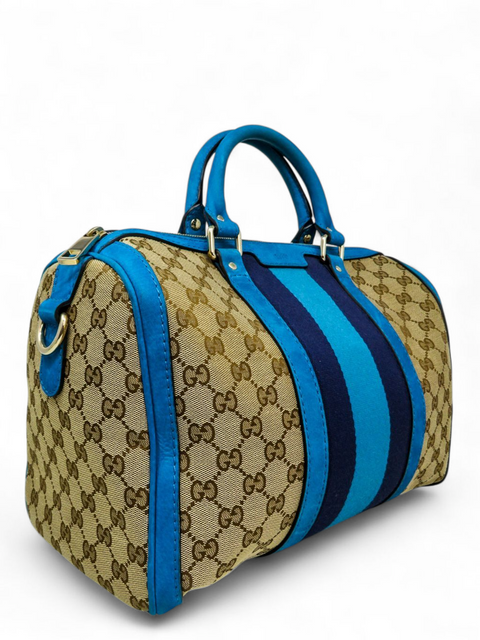 Bolso "GG Canvas Web Boston Bag"