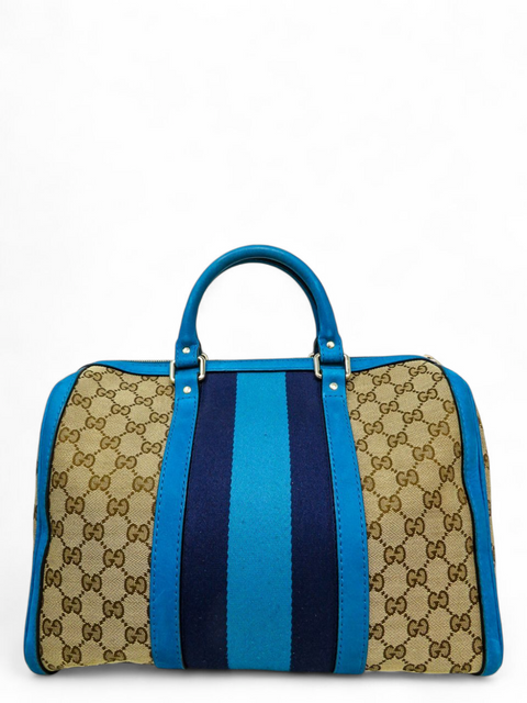 Bolso "GG Canvas Web Boston Bag"