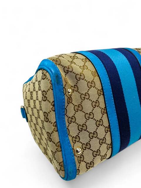 Bolso "GG Canvas Web Boston Bag"