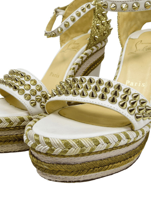 Espadrilles "Spike Accents Leather Espadrilles"