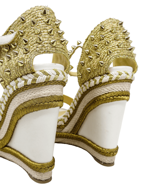 Espadrilles "Spike Accents Leather Espadrilles"