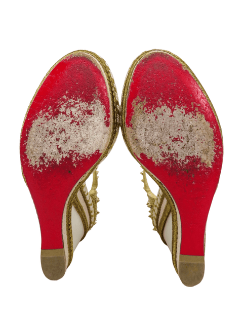 Espadrilles "Spike Accents Leather Espadrilles"
